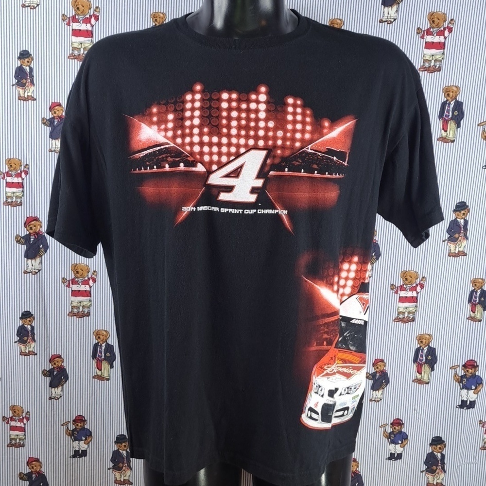 NASCAR Sprint Cup Budweiser Racing wrap-around graphic black & red XL t-shirt